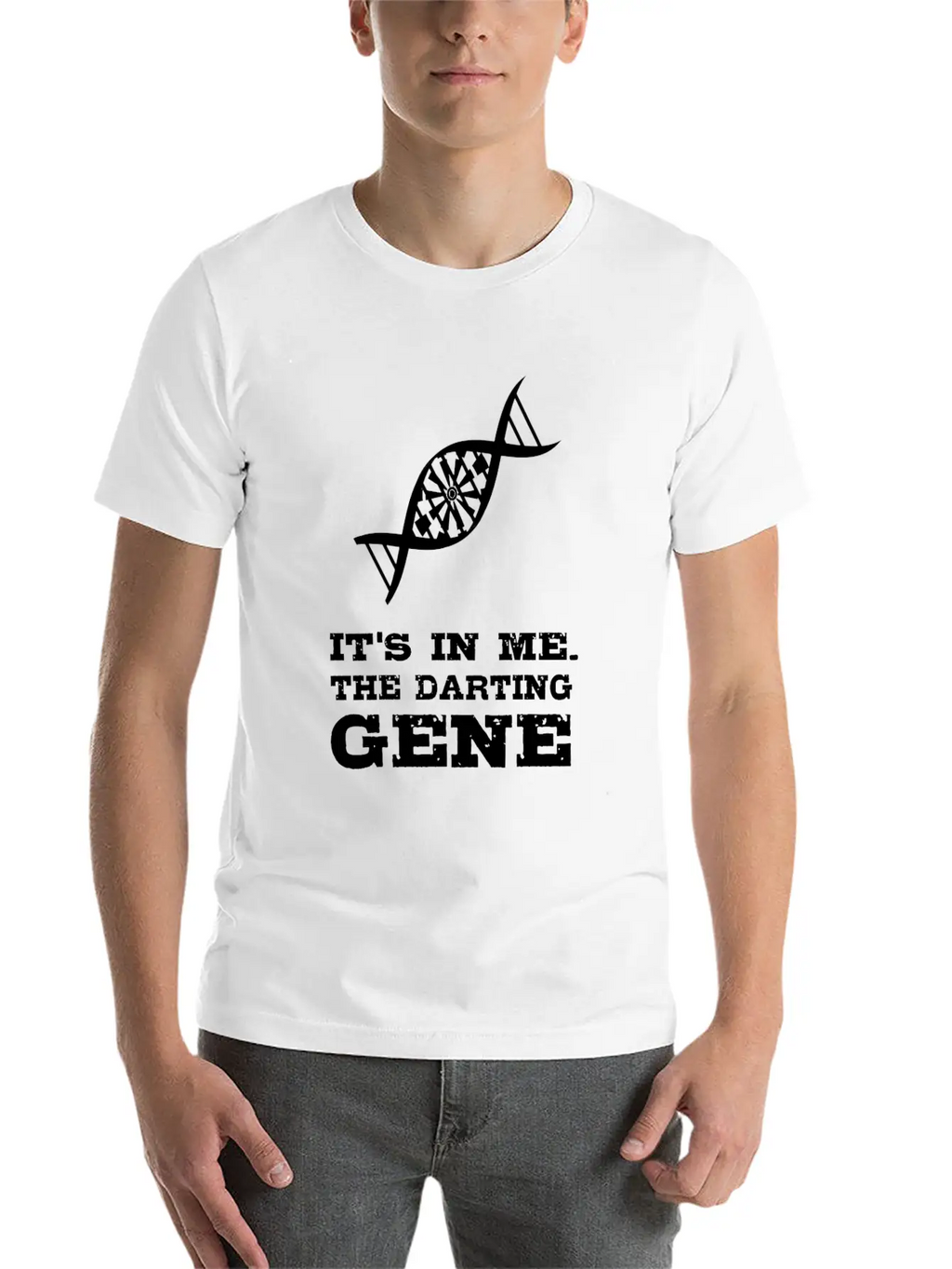 Darts T-Shirt - The Darting Gene. Basic Graphic T-Shirt – Daily Comfort In Soft Cotton