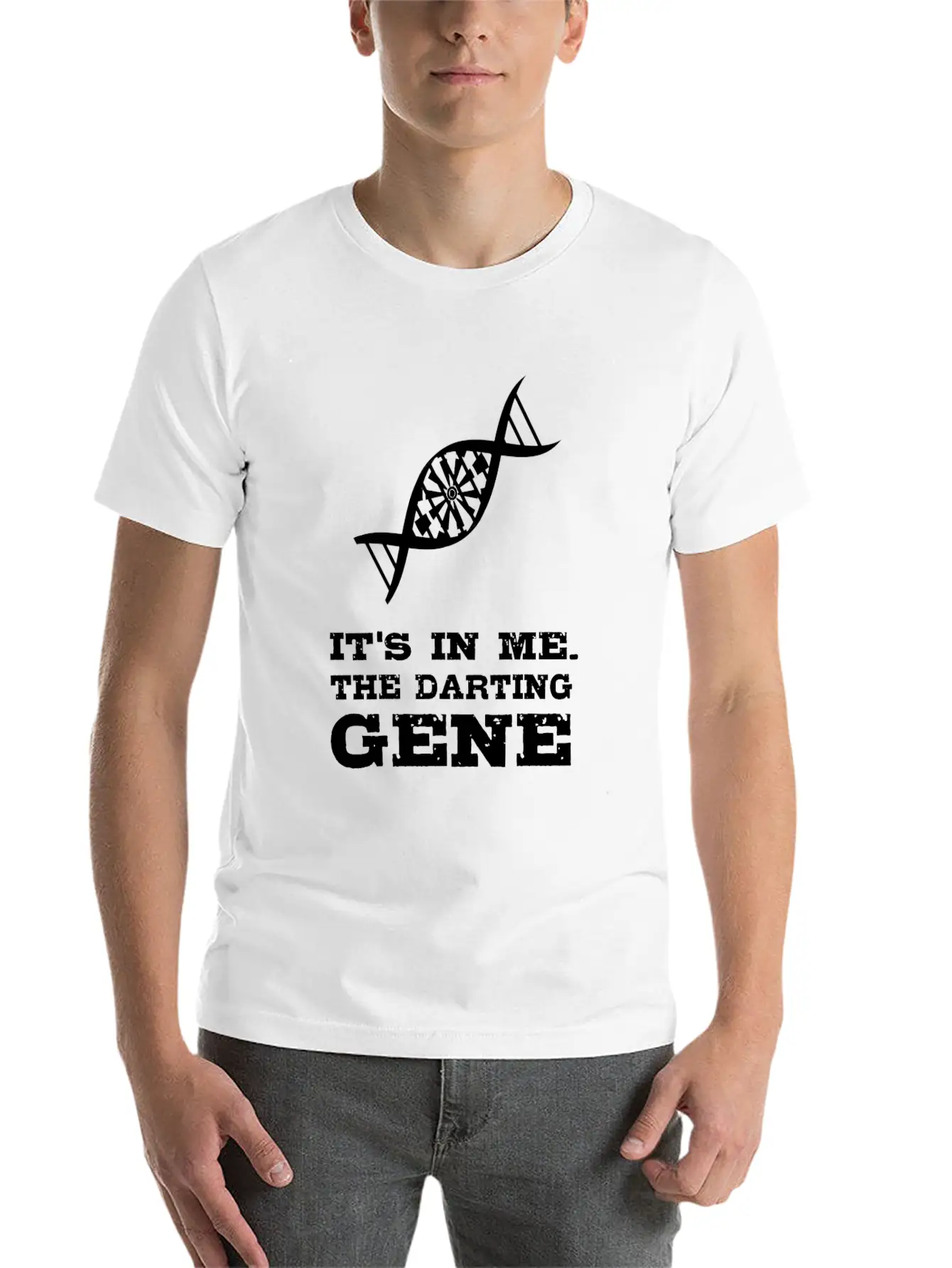 Darts T-Shirt - The Darting Gene. Basic Graphic T-Shirt – Daily Comfort In Soft Cotton