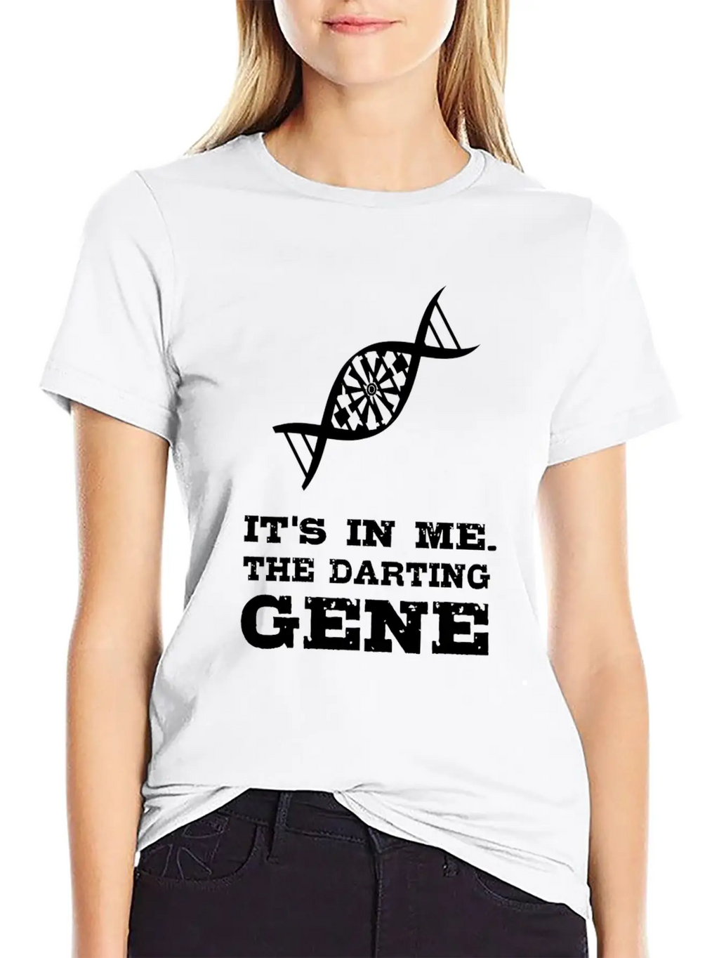 Darts T-Shirt - The Darting Gene. Basic Graphic T-Shirt – Daily Comfort In Soft Cotton