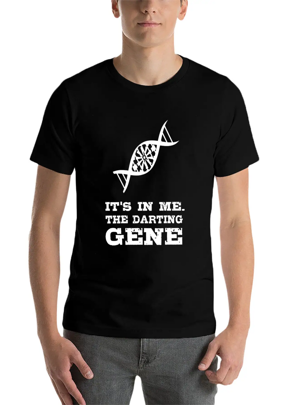 Darts T-Shirt - The Darting Gene. Basic Graphic T-Shirt – Daily Comfort In Soft Cotton