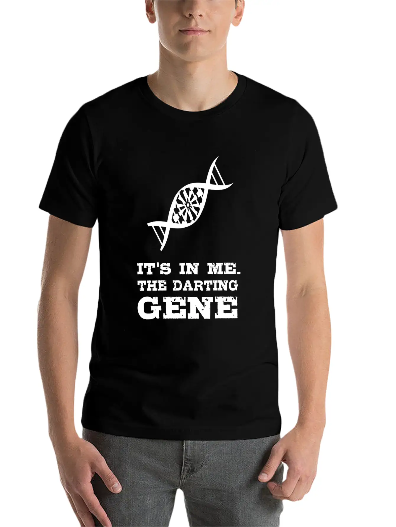 Darts T-Shirt - The Darting Gene. Basic Graphic T-Shirt – Daily Comfort In Soft Cotton