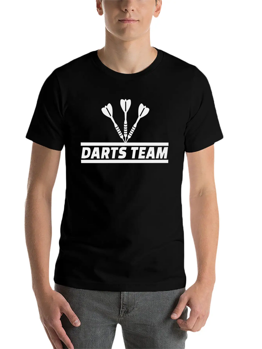 Darts Team Breathable Graphic T-Shirt – Perfect For Casual Days