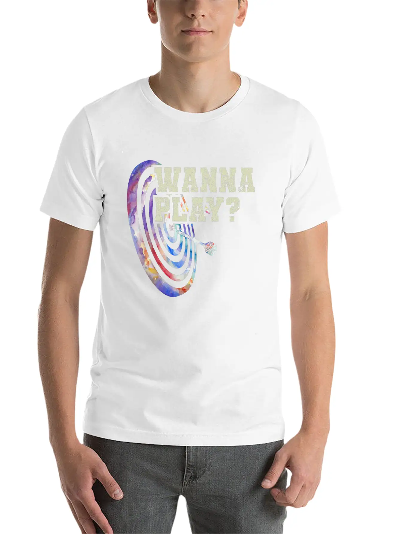 Darts WM Darts Arrow Dartboard Gift Stylish Everyday T-Shirt – Unisex Basic Cotton Tee