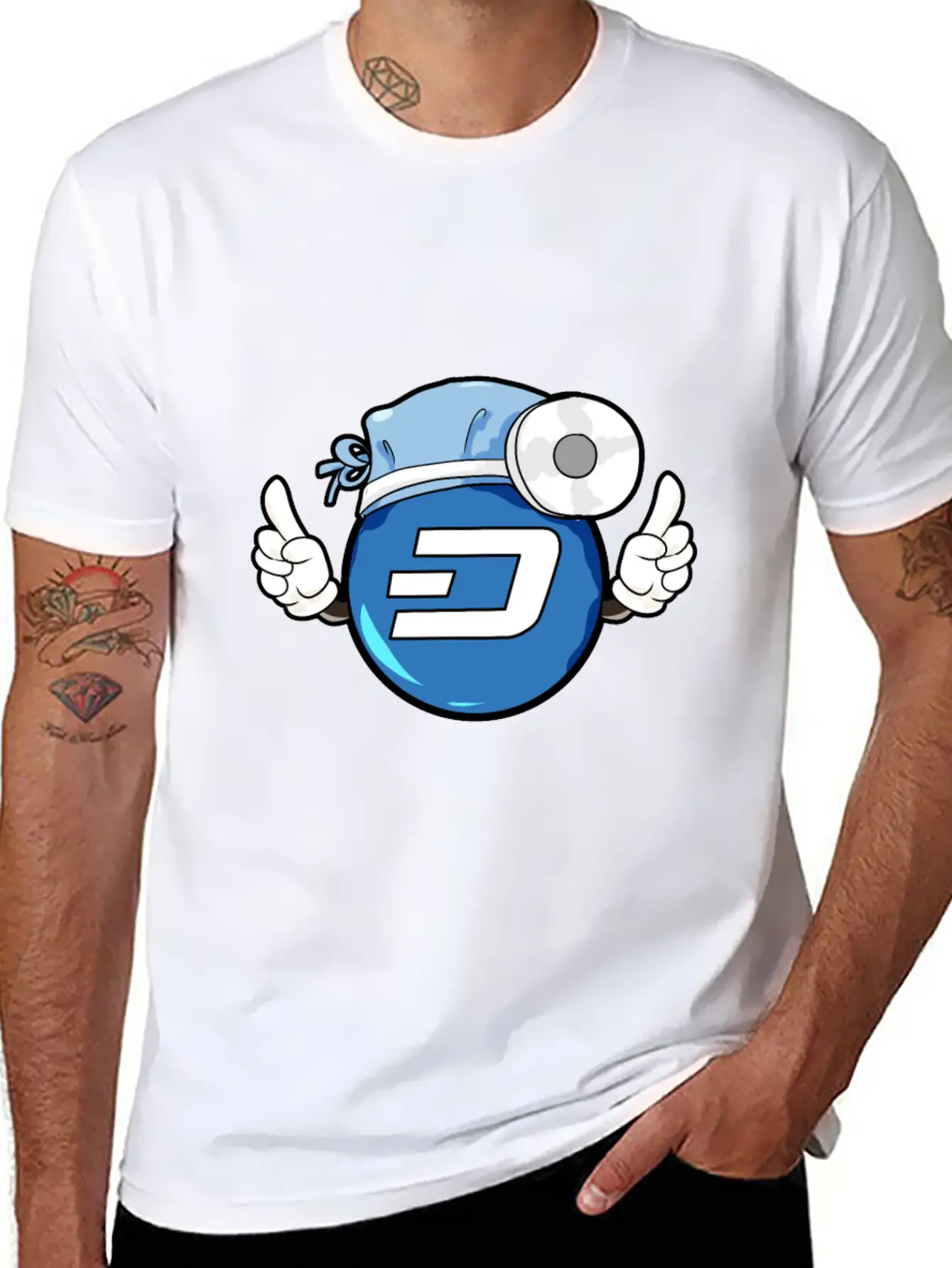 Dash Digital Cash Miner Mining Crypto Blockchain Essential Cotton Tee For Daily Outfits – Unisex Style