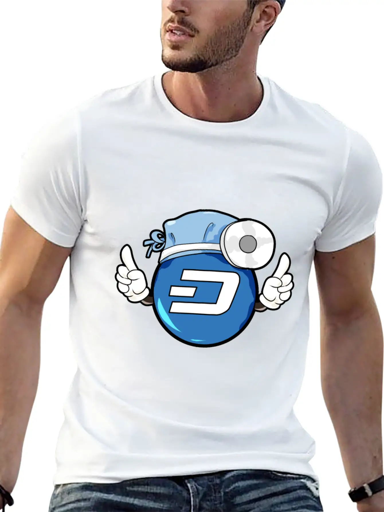 Dash Digital Cash Miner Mining Crypto Blockchain Essential Cotton Tee For Daily Outfits – Unisex Style