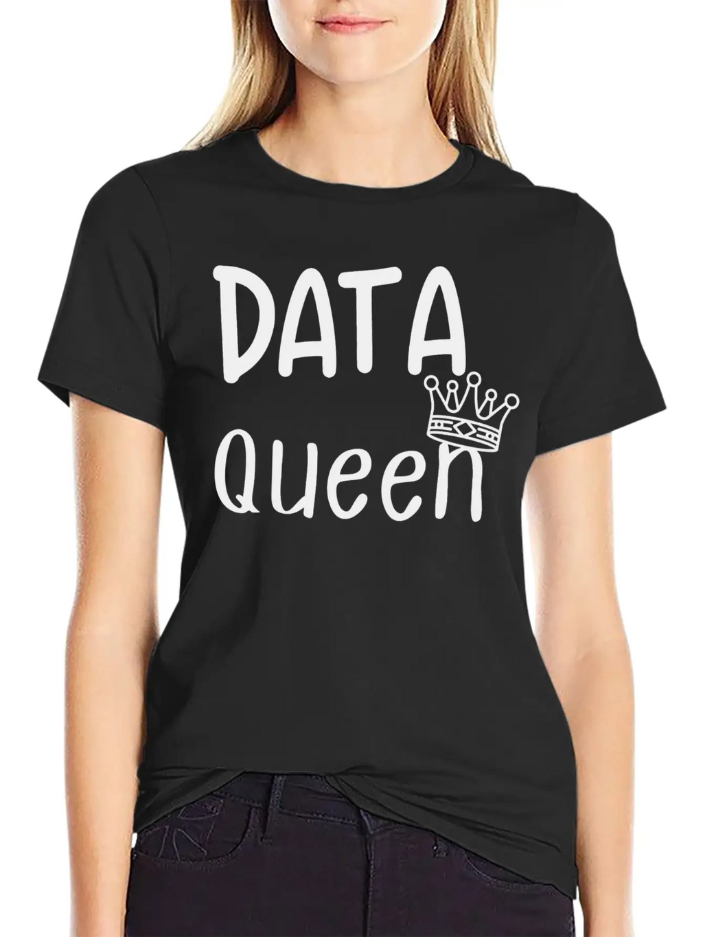Data Queen Breathable Soft Cotton T-Shirt – Timeless Casual Look