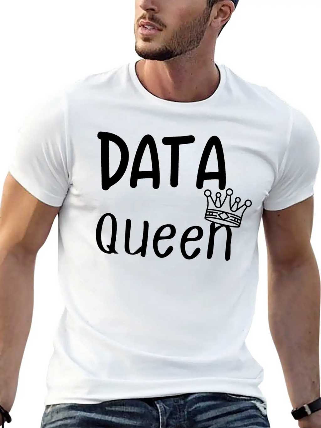 Data Queen Breathable Soft Cotton T-Shirt – Timeless Casual Look