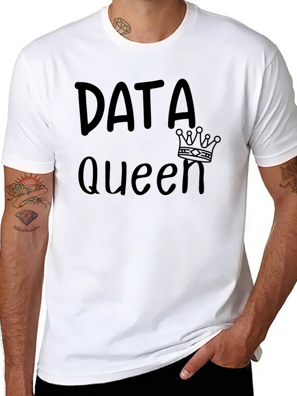 Data Queen Breathable Soft Cotton T-Shirt – Timeless Casual Look