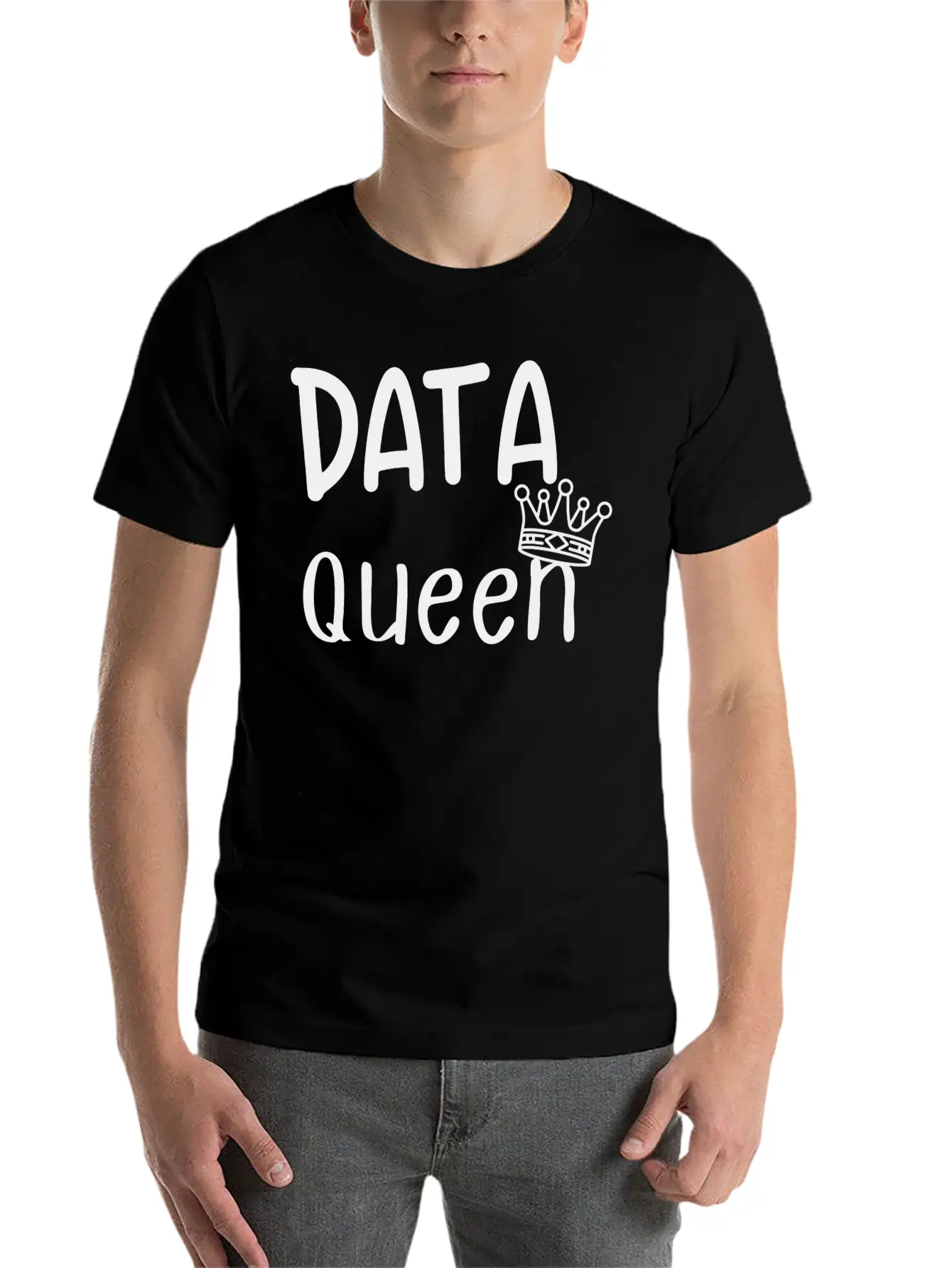 Data Queen Breathable Soft Cotton T-Shirt – Timeless Casual Look