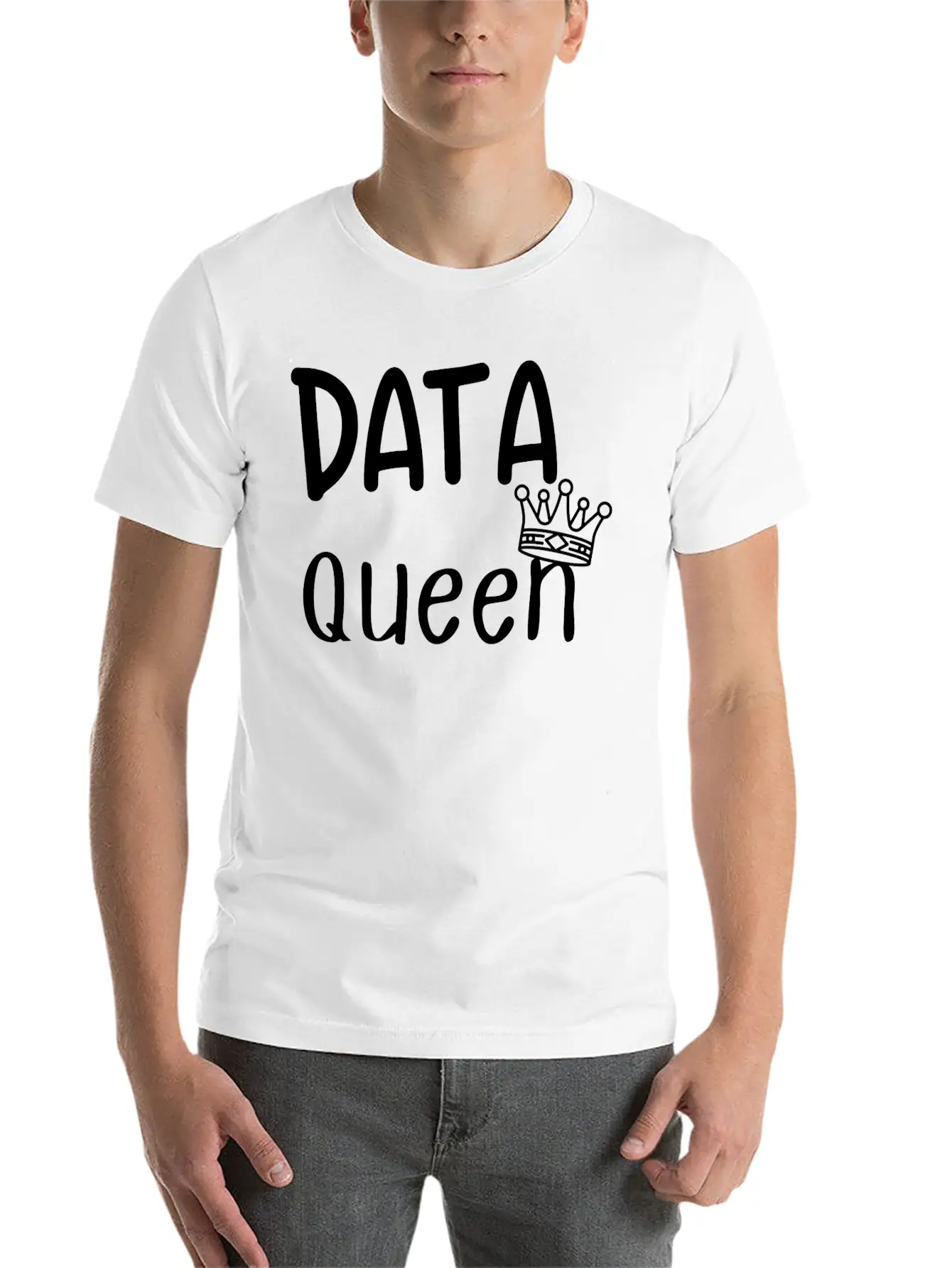 Data Queen Breathable Soft Cotton T-Shirt – Timeless Casual Look