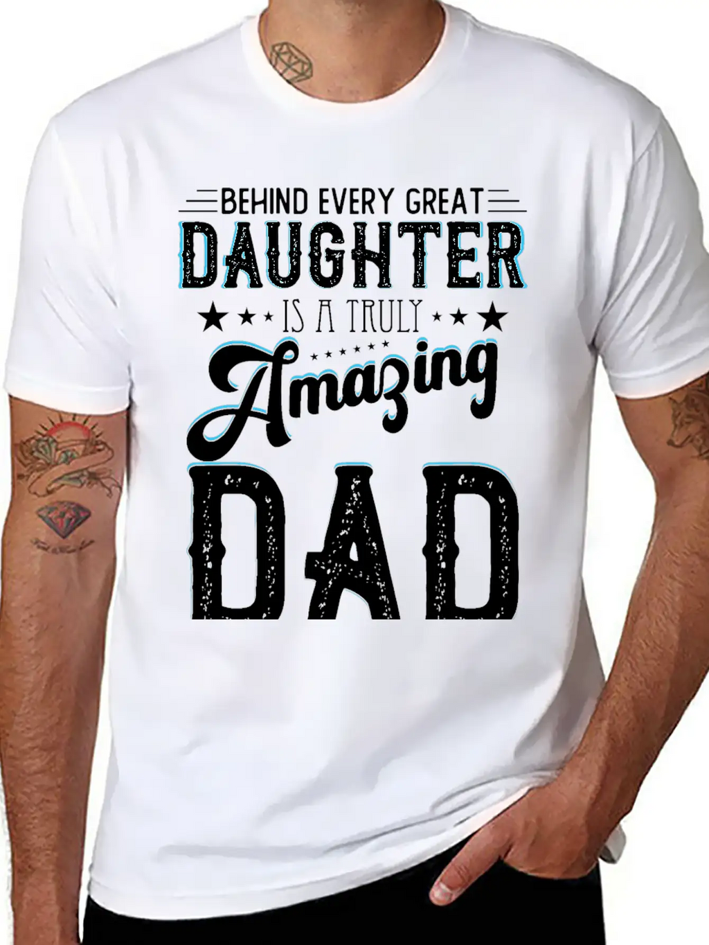 Daughter And Dad Relation Fathersday Gift Classic Cotton Tee – Unisex Comfort For Any Season