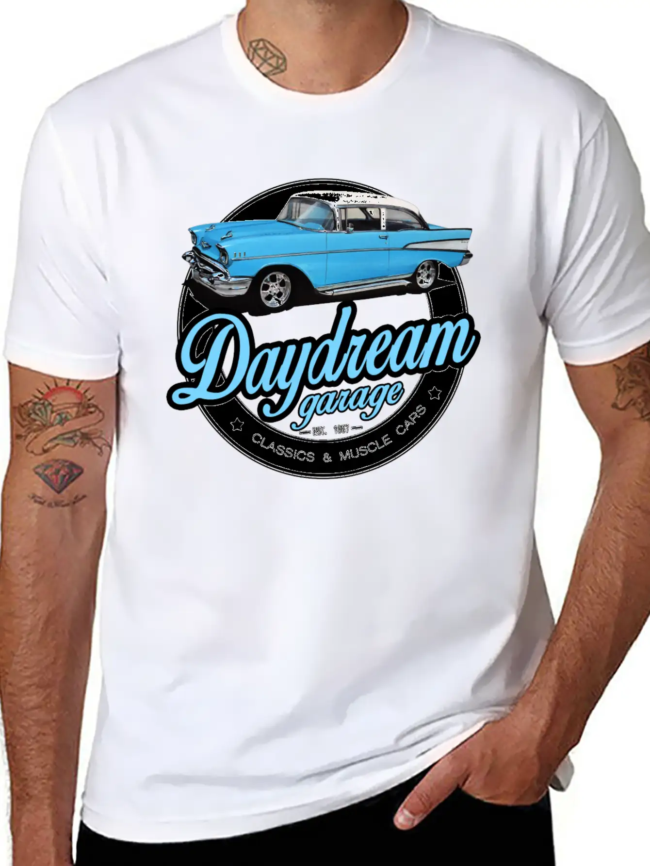 Daydream Deluxe Garage Relaxed Everyday Tee – Lightweight And Durable Cotton
