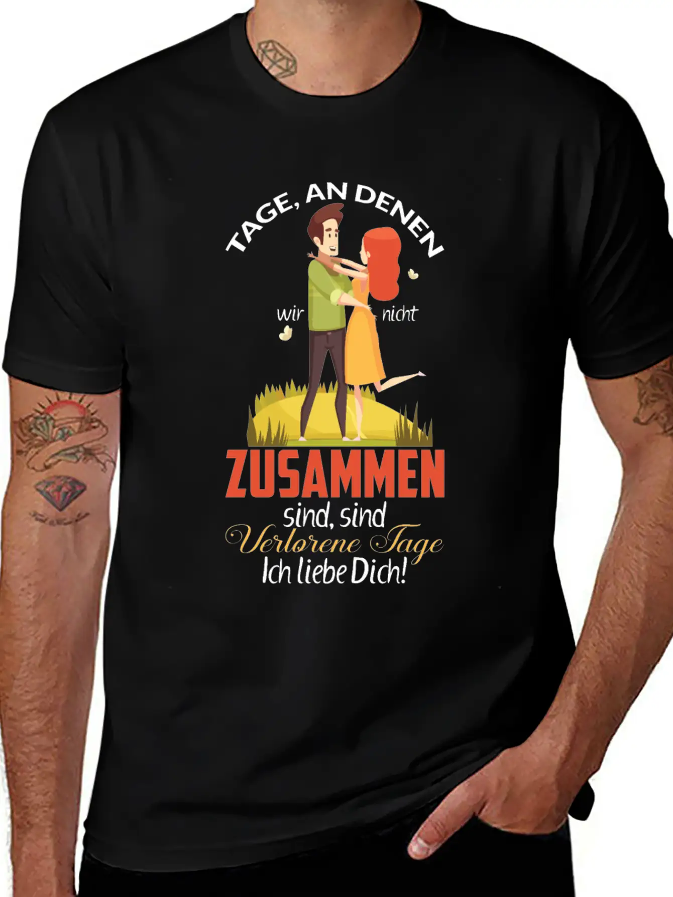 Days When We're Not Together Relaxed Everyday Tee – Lightweight And Durable Cotton