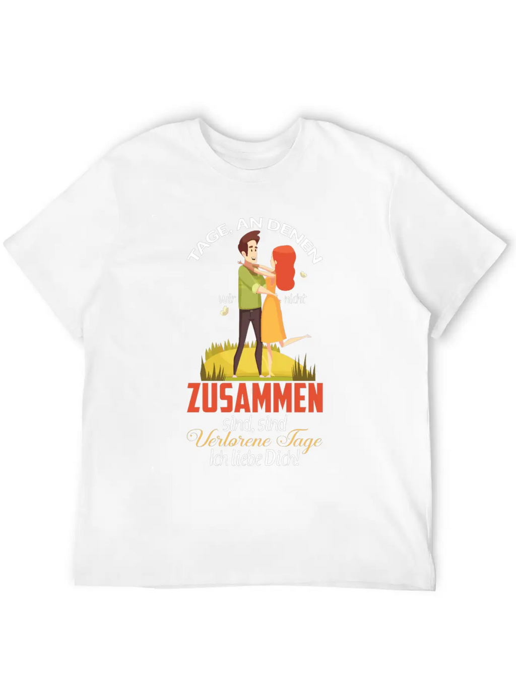 Days When We're Not Together Relaxed Everyday Tee – Lightweight And Durable Cotton