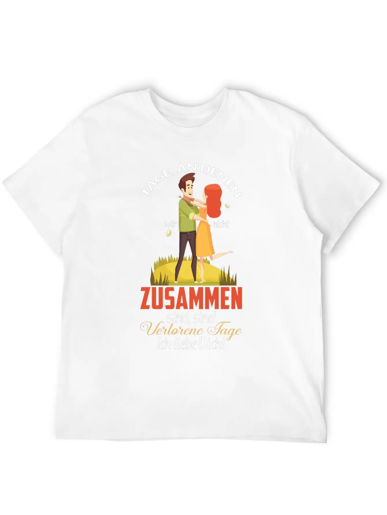 Days When We're Not Together Relaxed Everyday Tee – Lightweight And Durable Cotton