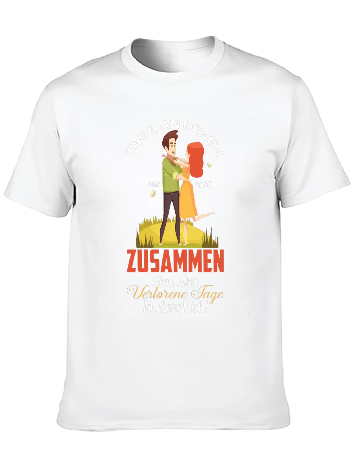 Days When We're Not Together Relaxed Everyday Tee – Lightweight And Durable Cotton