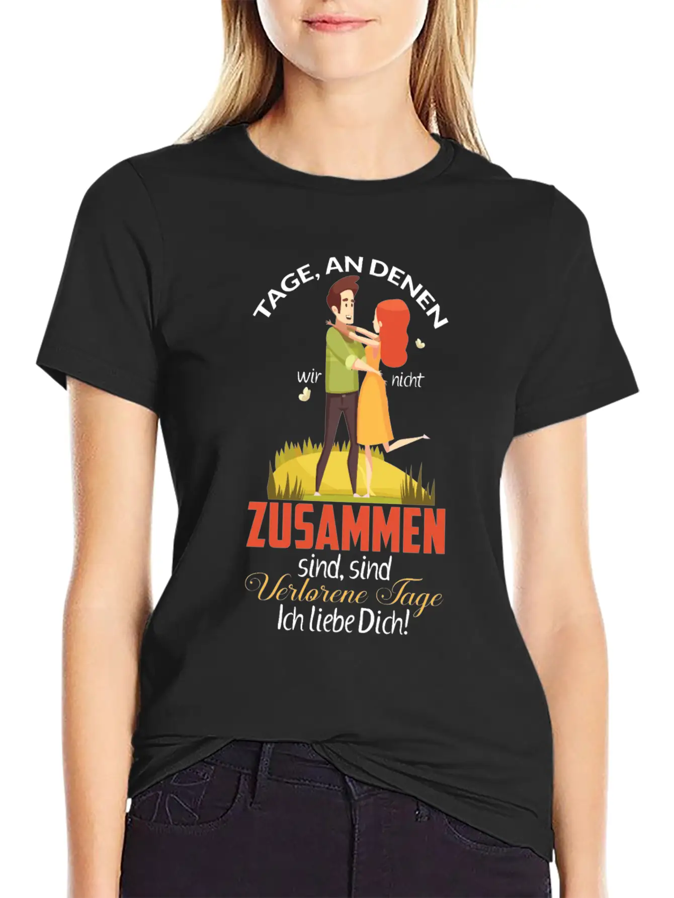 Days When We're Not Together Relaxed Everyday Tee – Lightweight And Durable Cotton