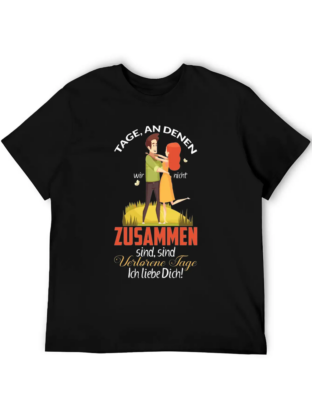 Days When We're Not Together Relaxed Everyday Tee – Lightweight And Durable Cotton
