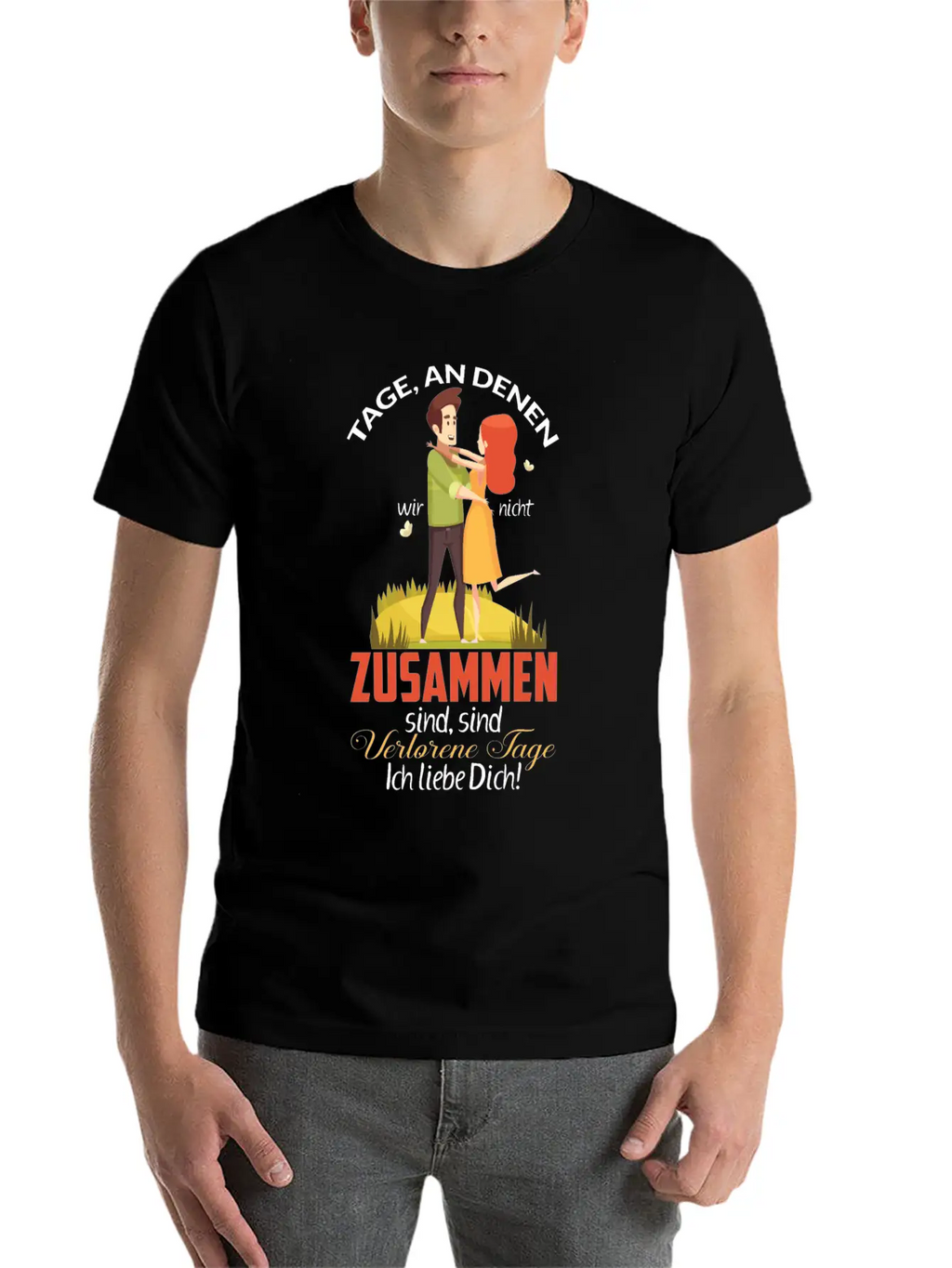 Days When We're Not Together Relaxed Everyday Tee – Lightweight And Durable Cotton