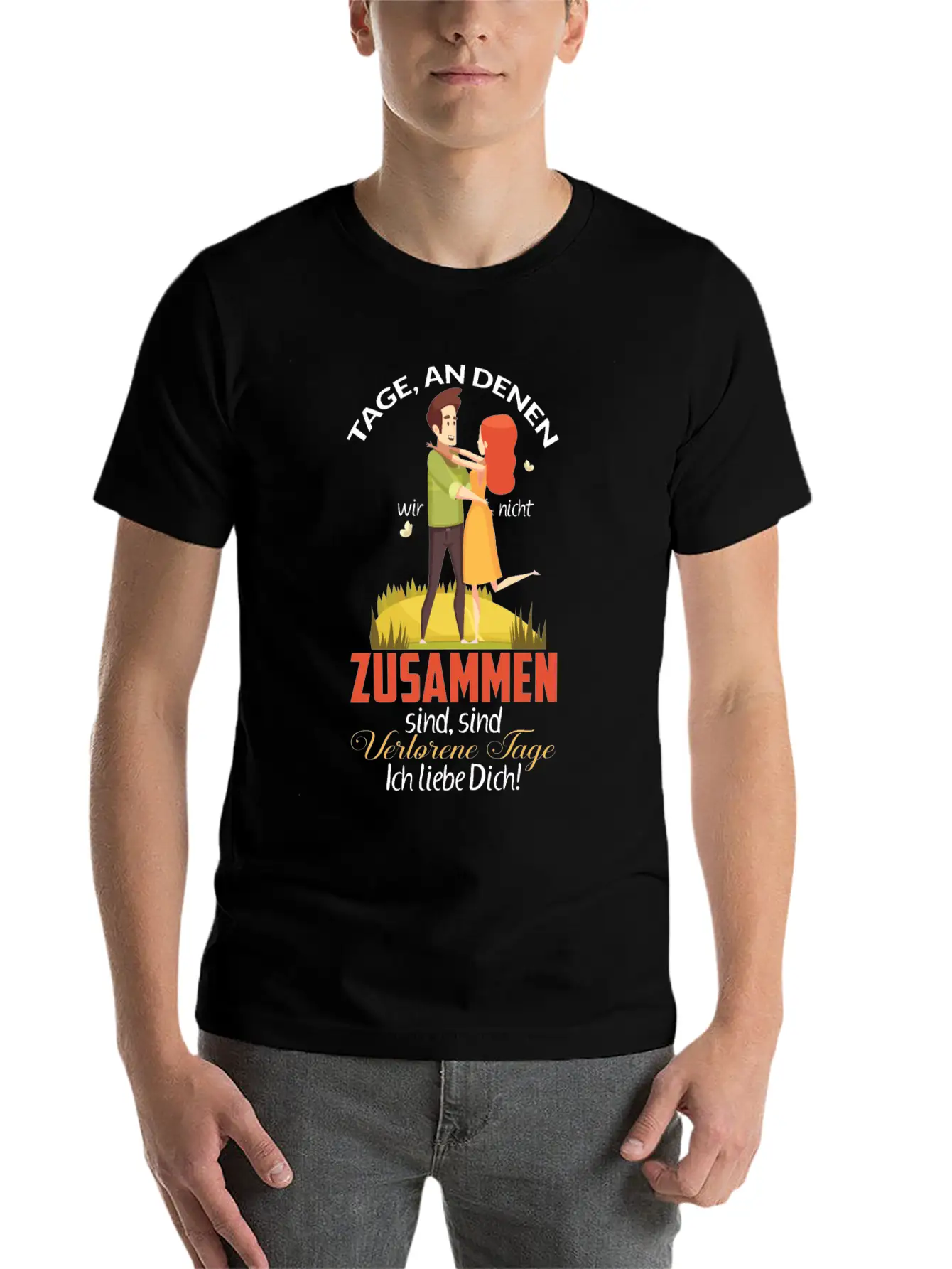 Days When We're Not Together Relaxed Everyday Tee – Lightweight And Durable Cotton