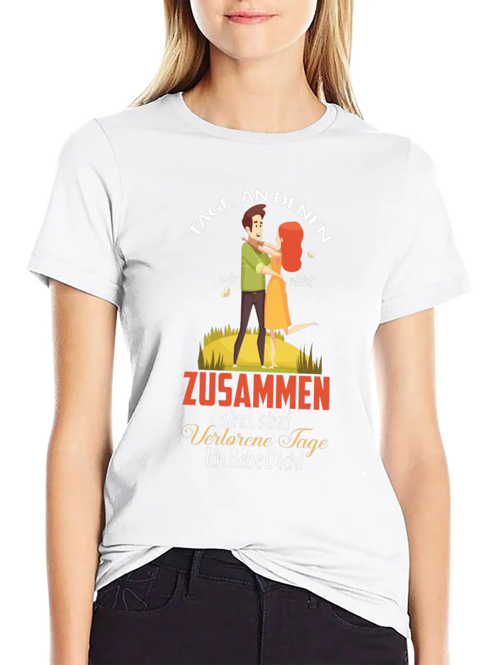 Days When We're Not Together Relaxed Everyday Tee – Lightweight And Durable Cotton