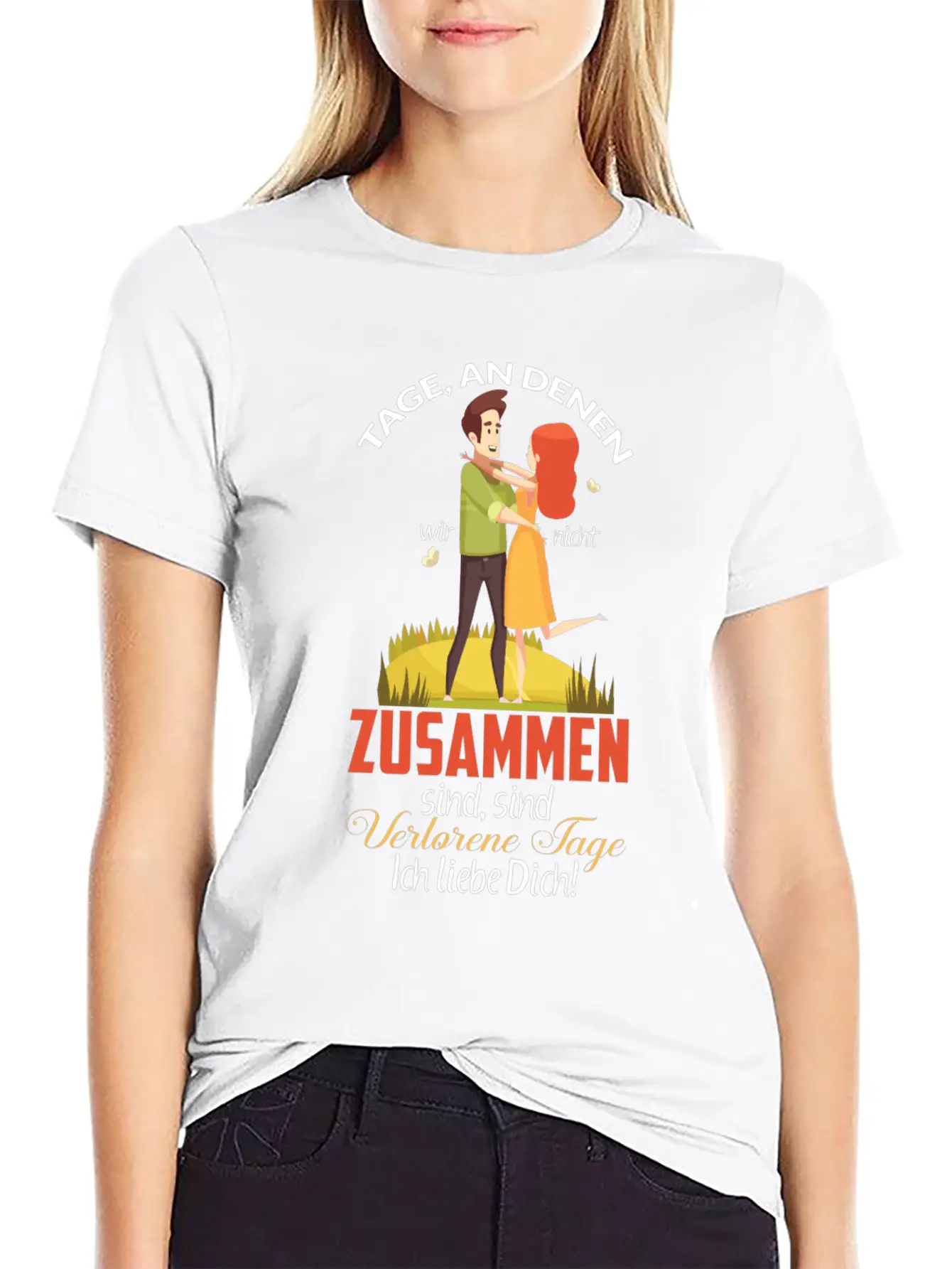 Days When We're Not Together Relaxed Everyday Tee – Lightweight And Durable Cotton