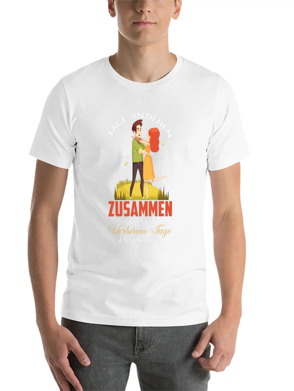Days When We're Not Together Relaxed Everyday Tee – Lightweight And Durable Cotton
