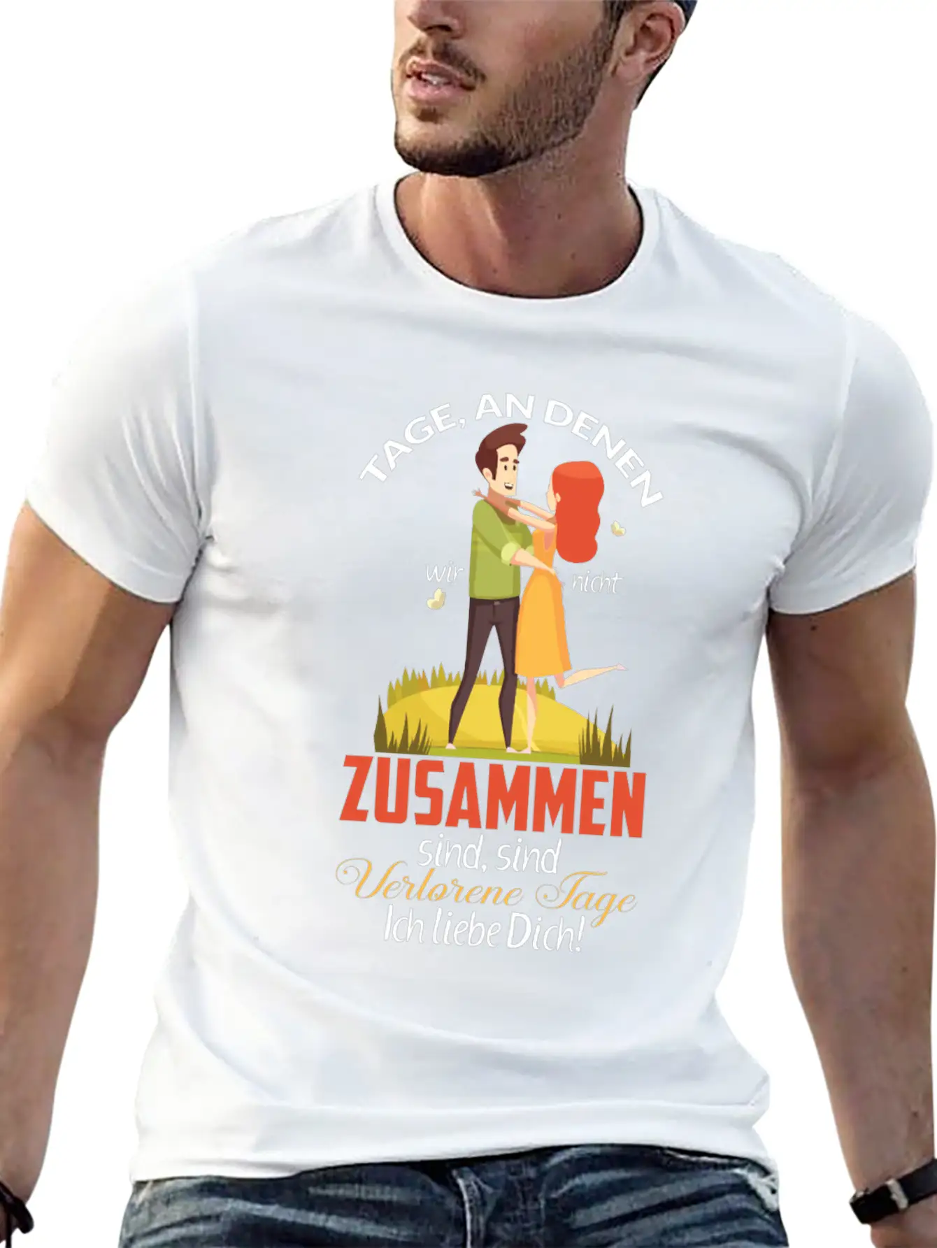 Days When We're Not Together Relaxed Everyday Tee – Lightweight And Durable Cotton