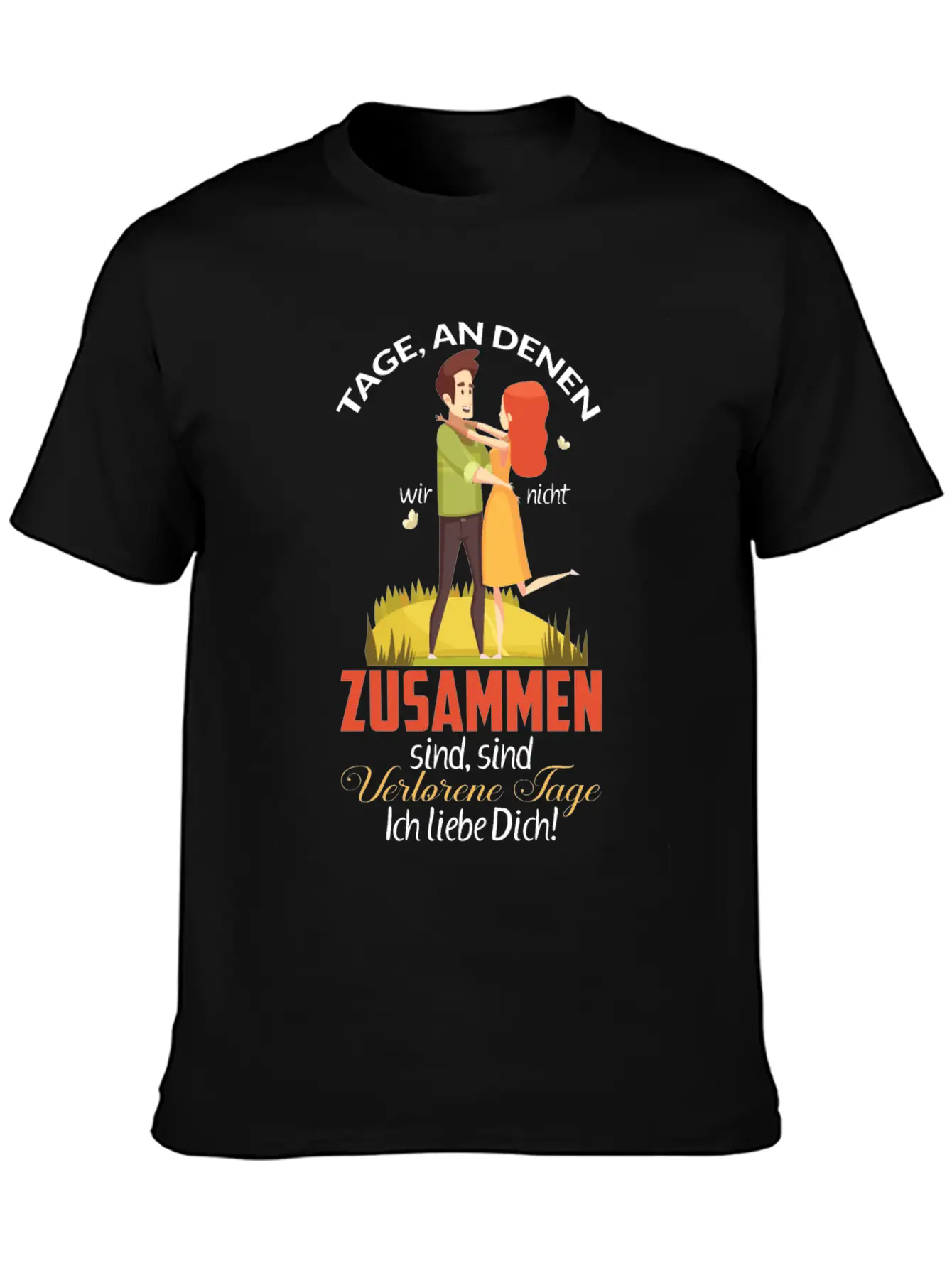 Days When We're Not Together Relaxed Everyday Tee – Lightweight And Durable Cotton