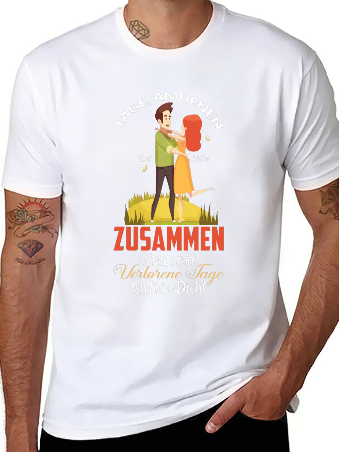 Days When We're Not Together Relaxed Everyday Tee – Lightweight And Durable Cotton