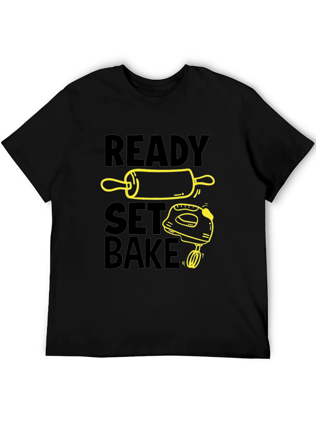 Ready Set Bake Black T-Shirt