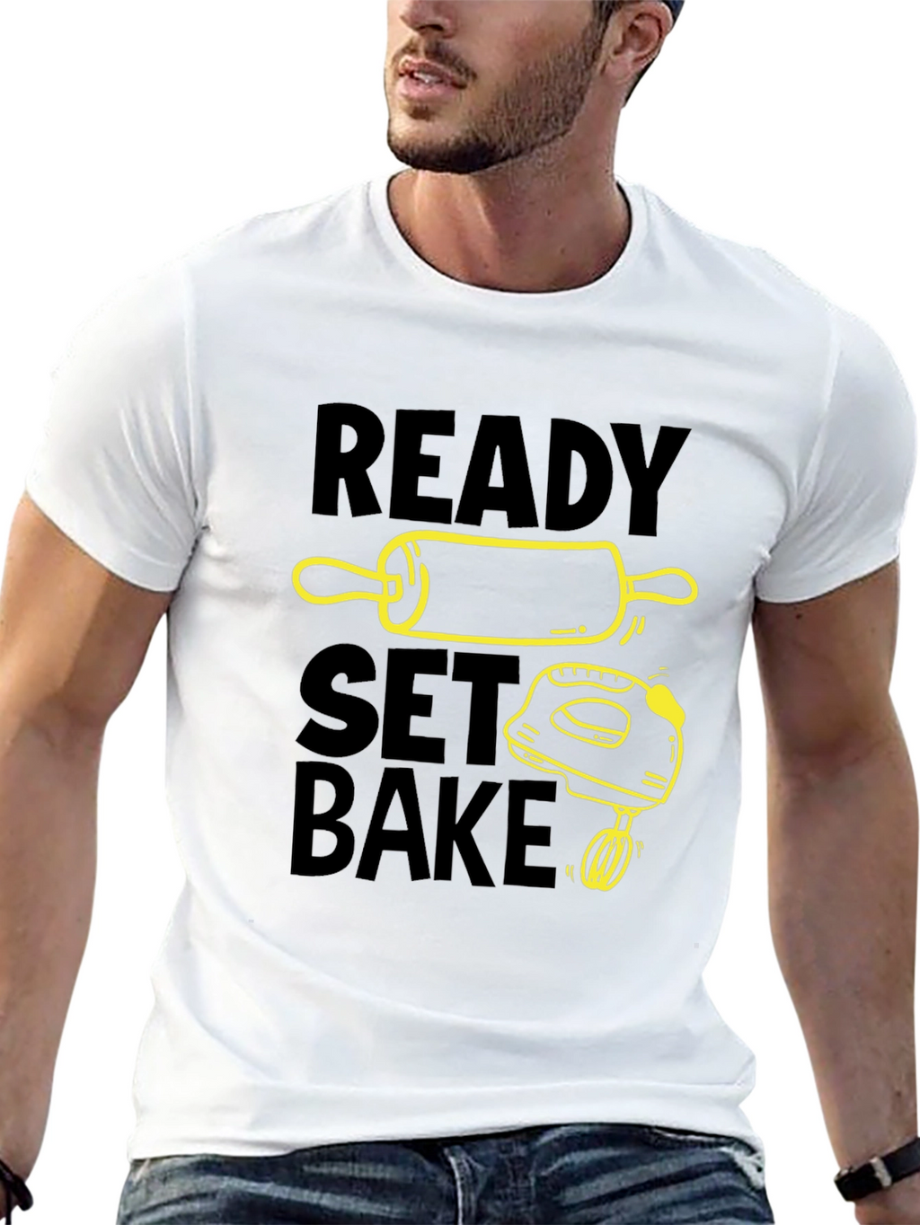 Ready Set Bake Black T-Shirt