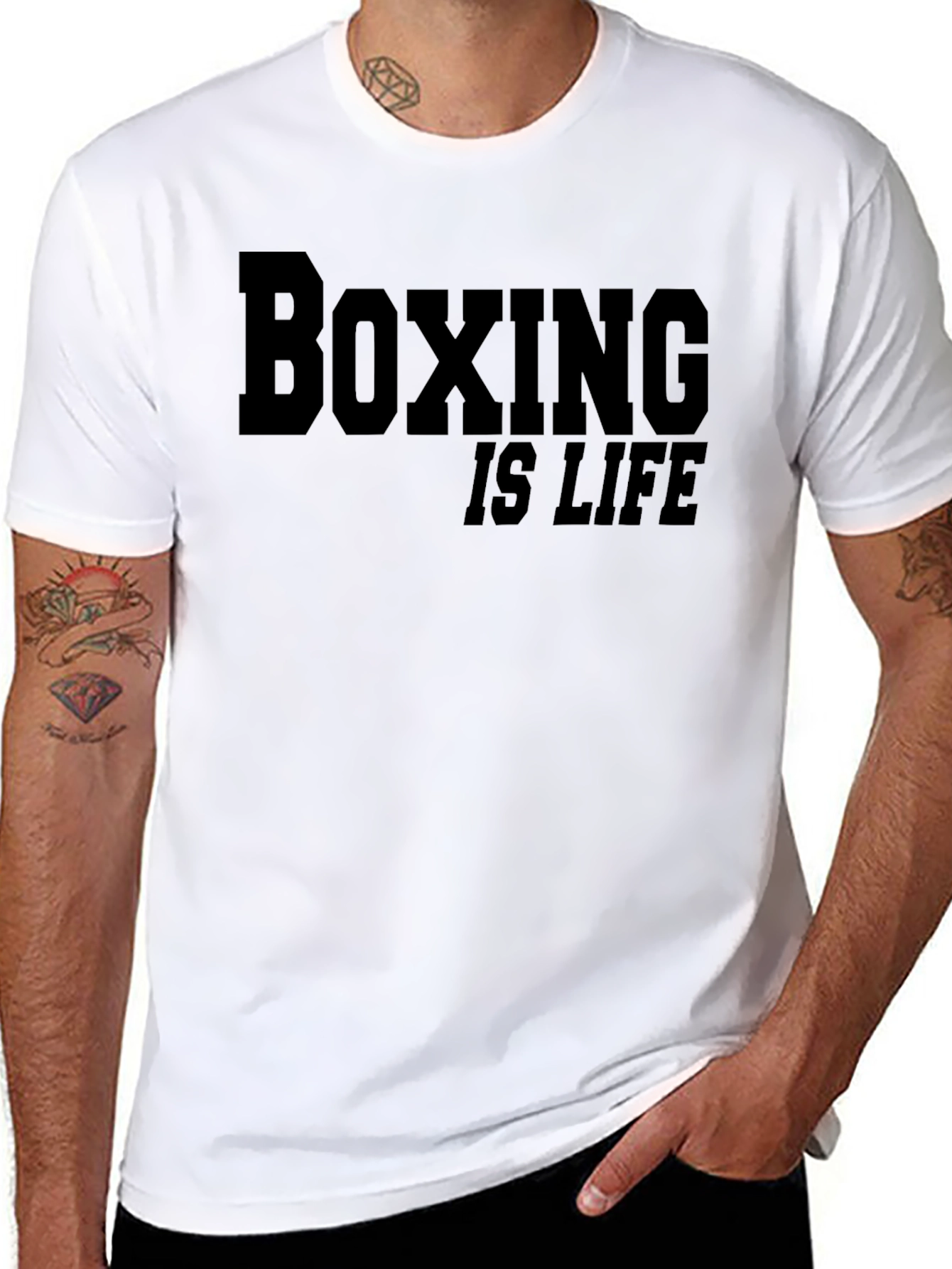 Boxing is Life T-Shirt - Black Graphic Tee