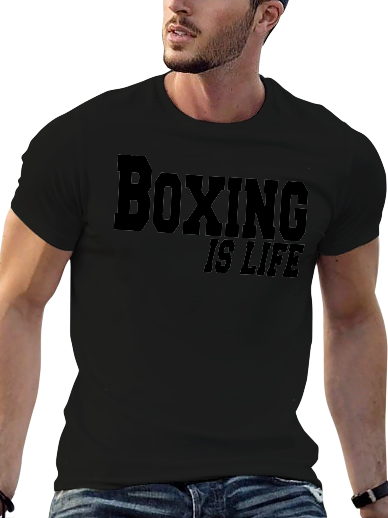 Boxing is Life T-Shirt - Black Graphic Tee