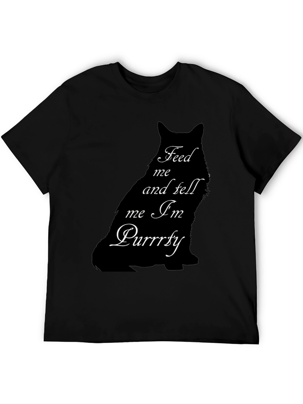 Feed Me Cat Graphic Tee - Purrrfectly Funny T-Shirt