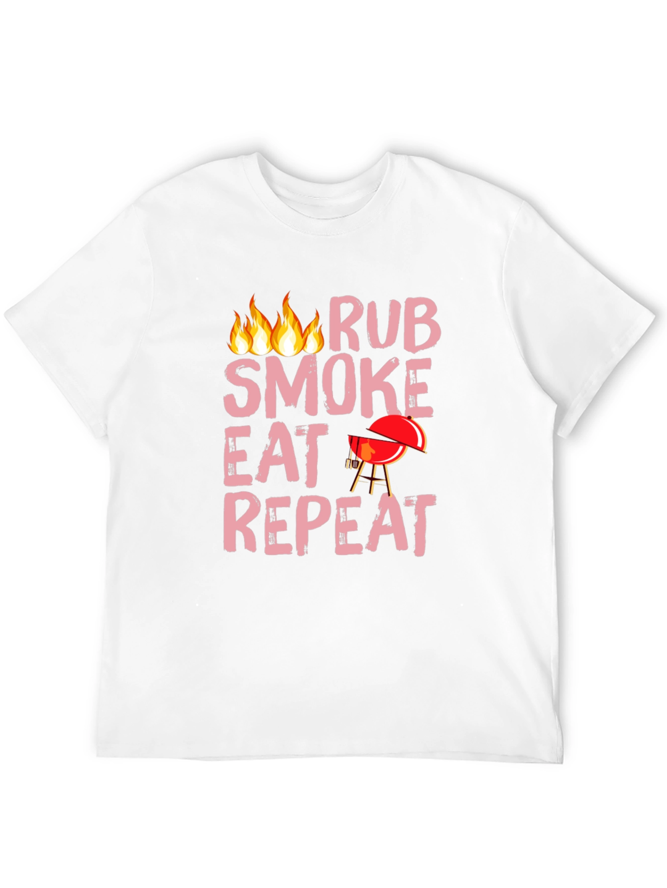 BBQ Rub Smoke Eat Repeat Black T-Shirt