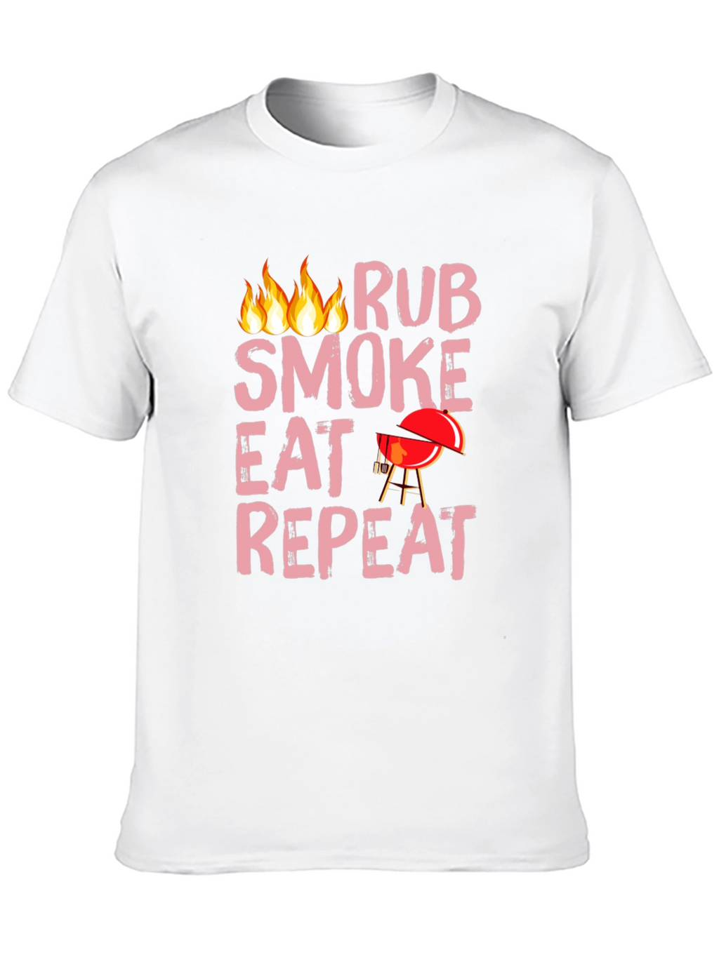 BBQ Rub Smoke Eat Repeat Black T-Shirt