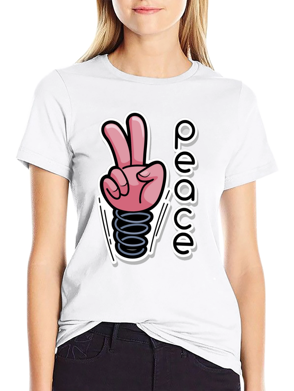 Peace Sign Graphic T-Shirt - Spring Into Style!