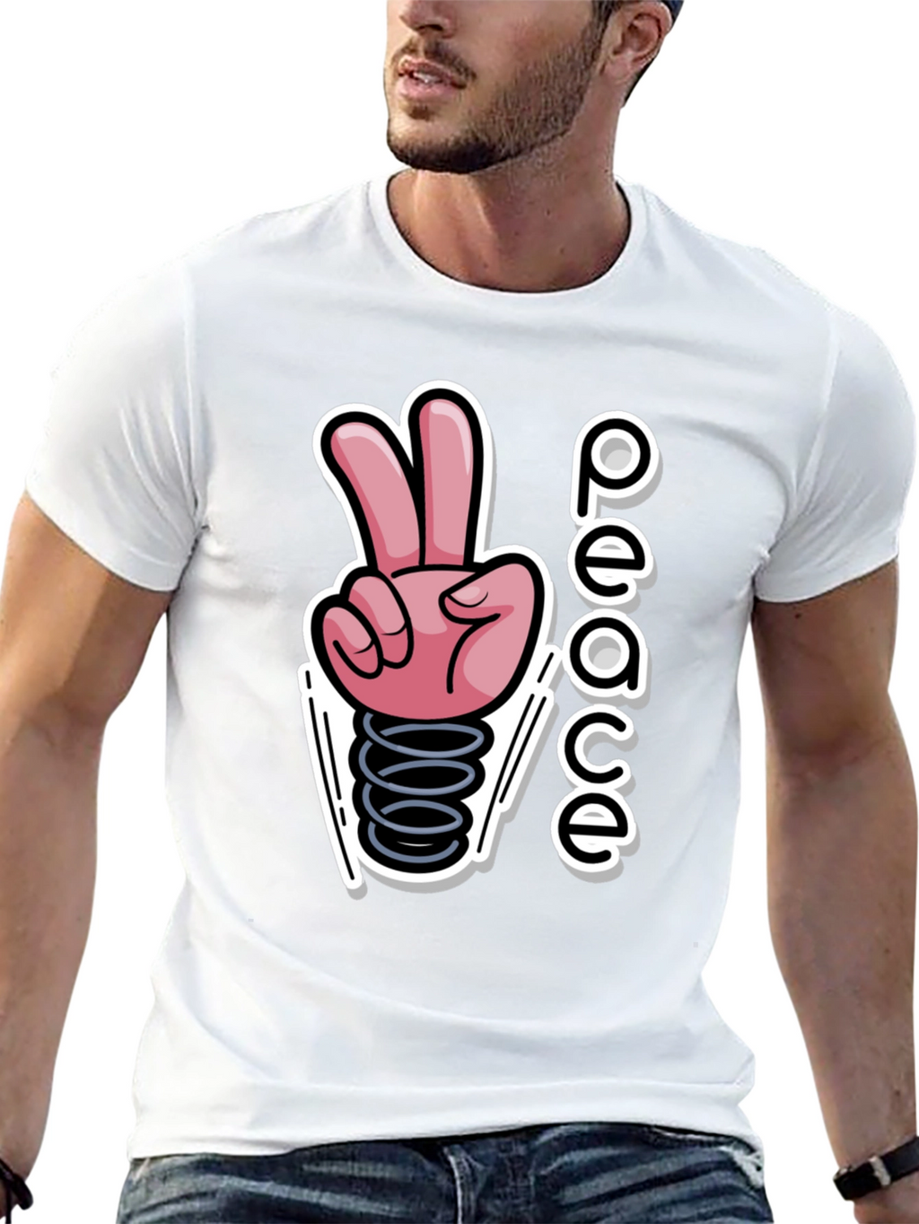 Peace Sign Graphic T-Shirt - Spring Into Style!
