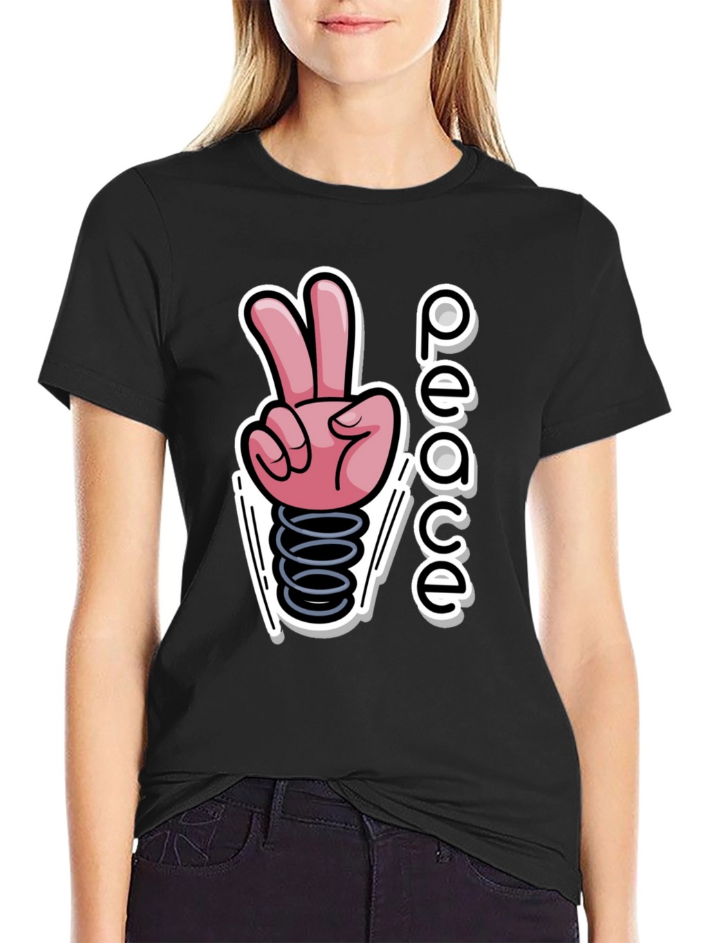 Peace Sign Graphic T-Shirt - Spring Into Style!
