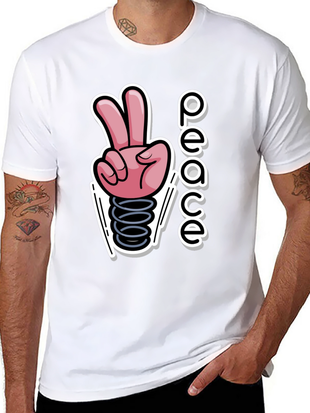 Peace Sign Graphic T-Shirt - Spring Into Style!