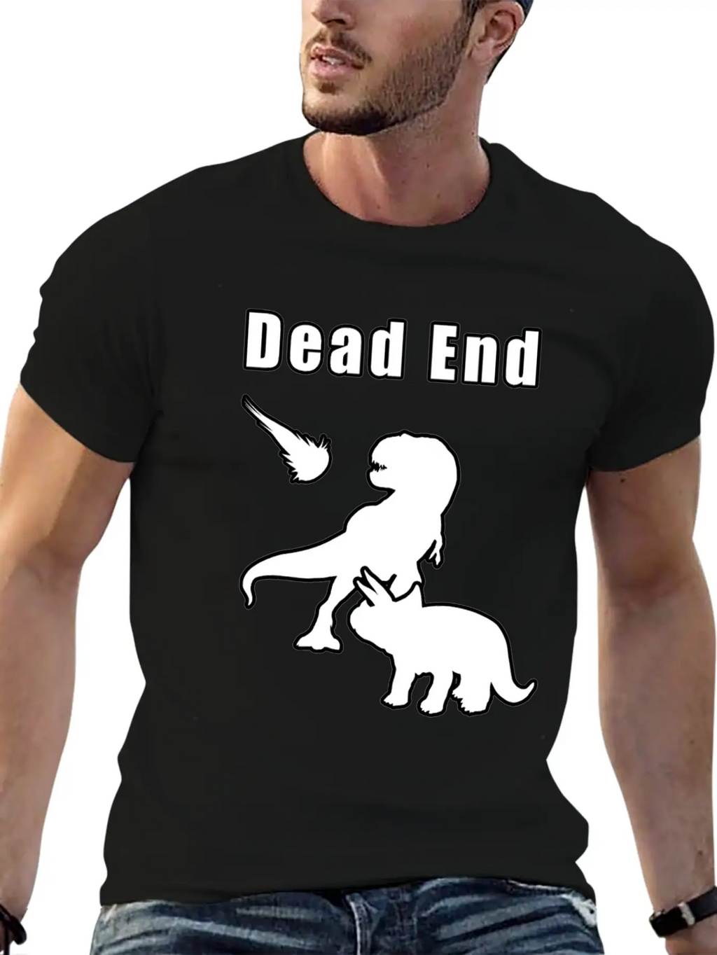 Dead End Dinosaurs Essential Cotton Tee For Daily Outfits – Unisex Style