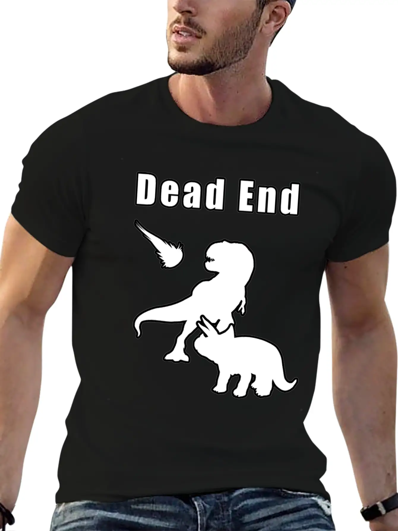 Dead End Dinosaurs Essential Cotton Tee For Daily Outfits – Unisex Style