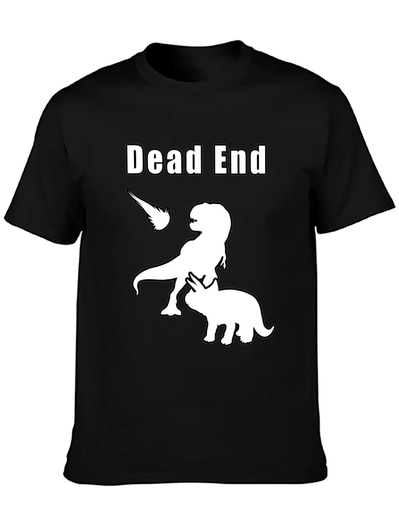 Dead End Dinosaurs Essential Cotton Tee For Daily Outfits – Unisex Style