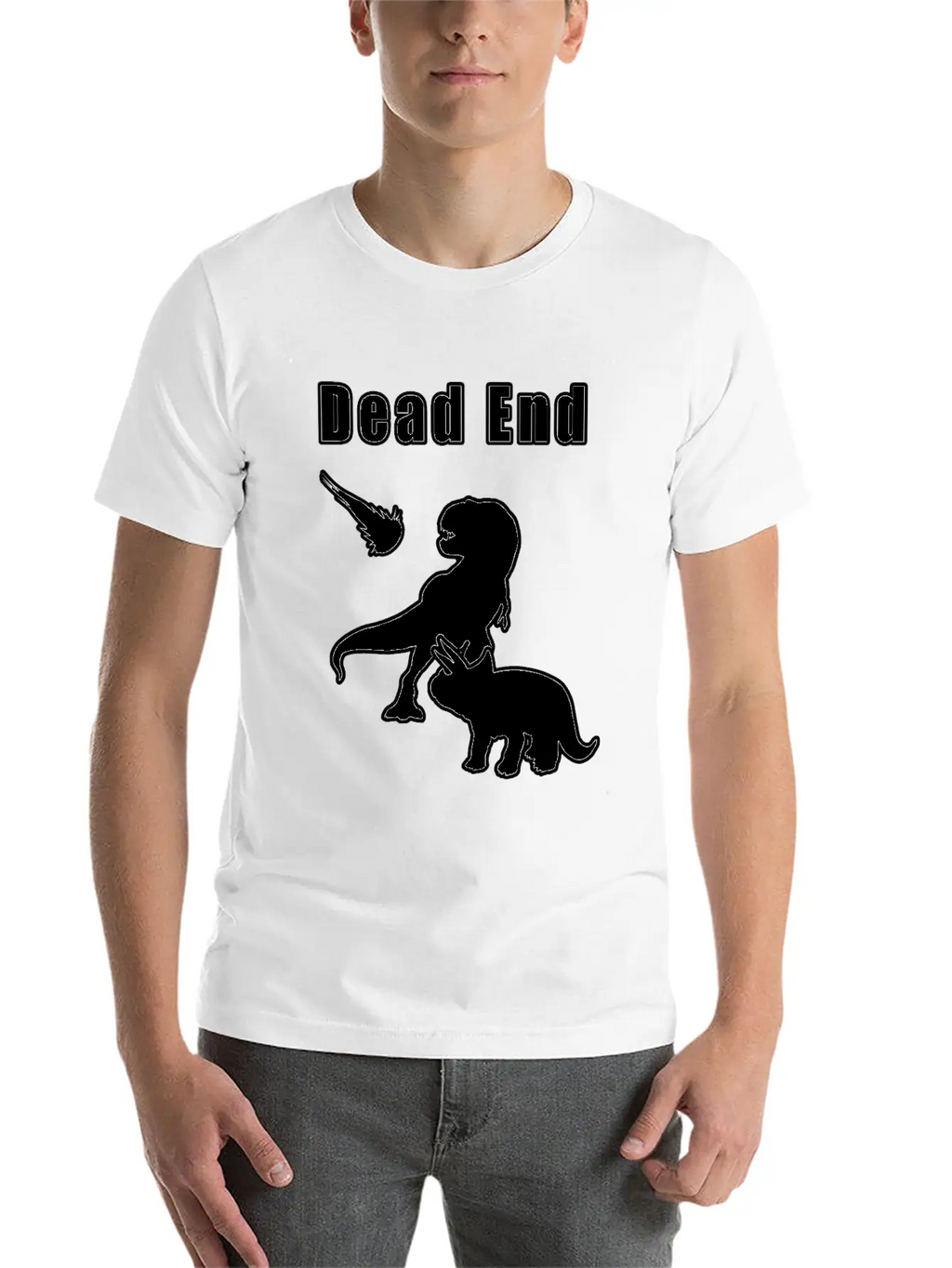 Dead End Dinosaurs Essential Cotton Tee For Daily Outfits – Unisex Style