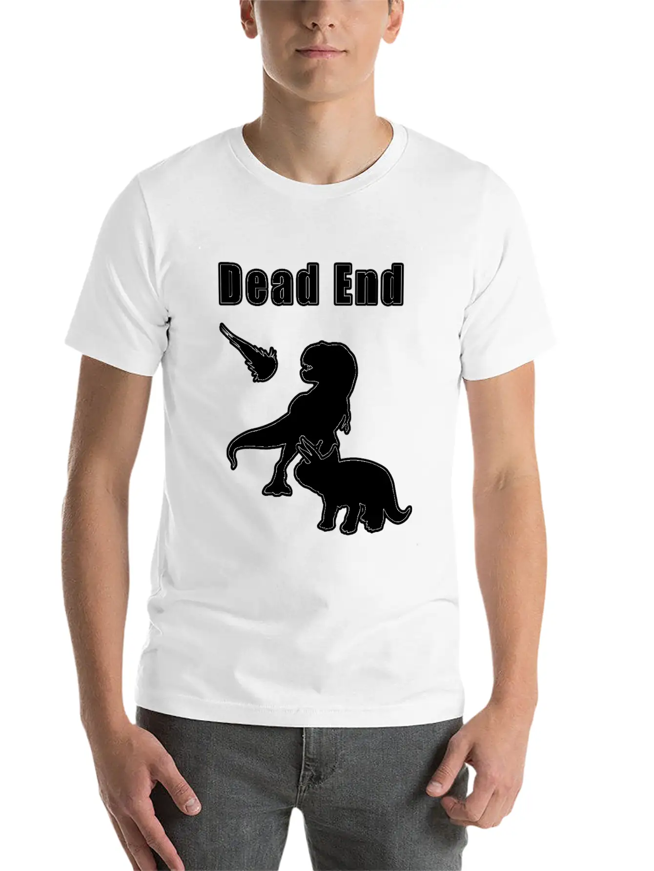 Dead End Dinosaurs Essential Cotton Tee For Daily Outfits – Unisex Style