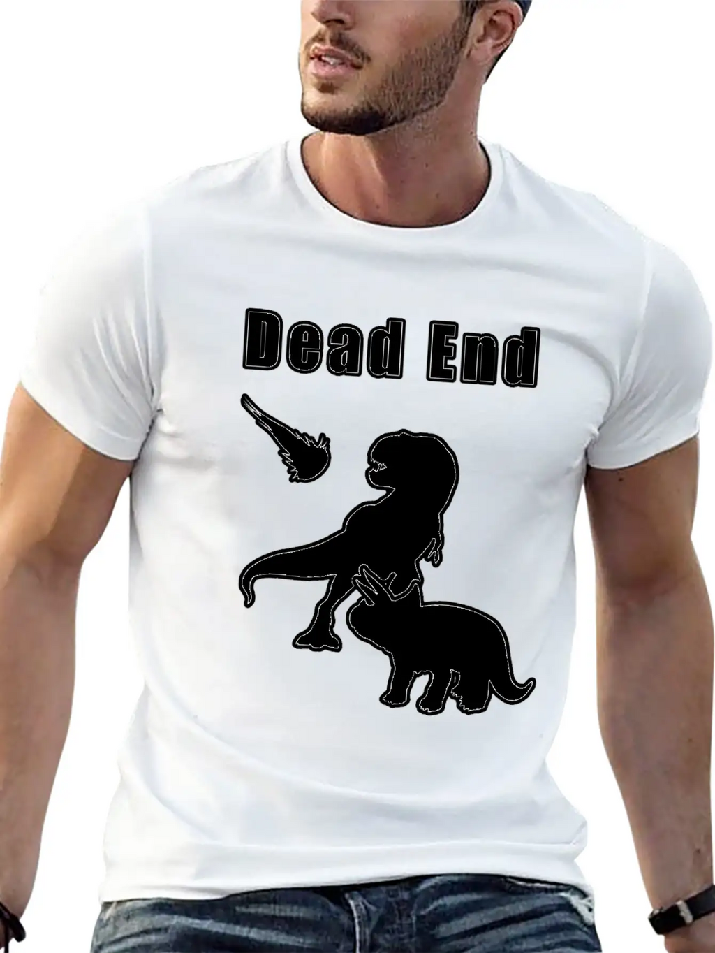 Dead End Dinosaurs Essential Cotton Tee For Daily Outfits – Unisex Style