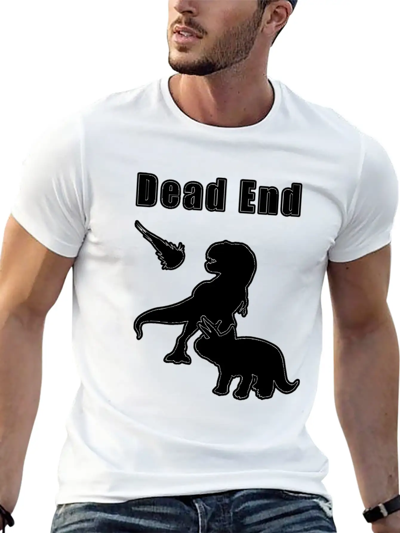 Dead End Dinosaurs Essential Cotton Tee For Daily Outfits – Unisex Style