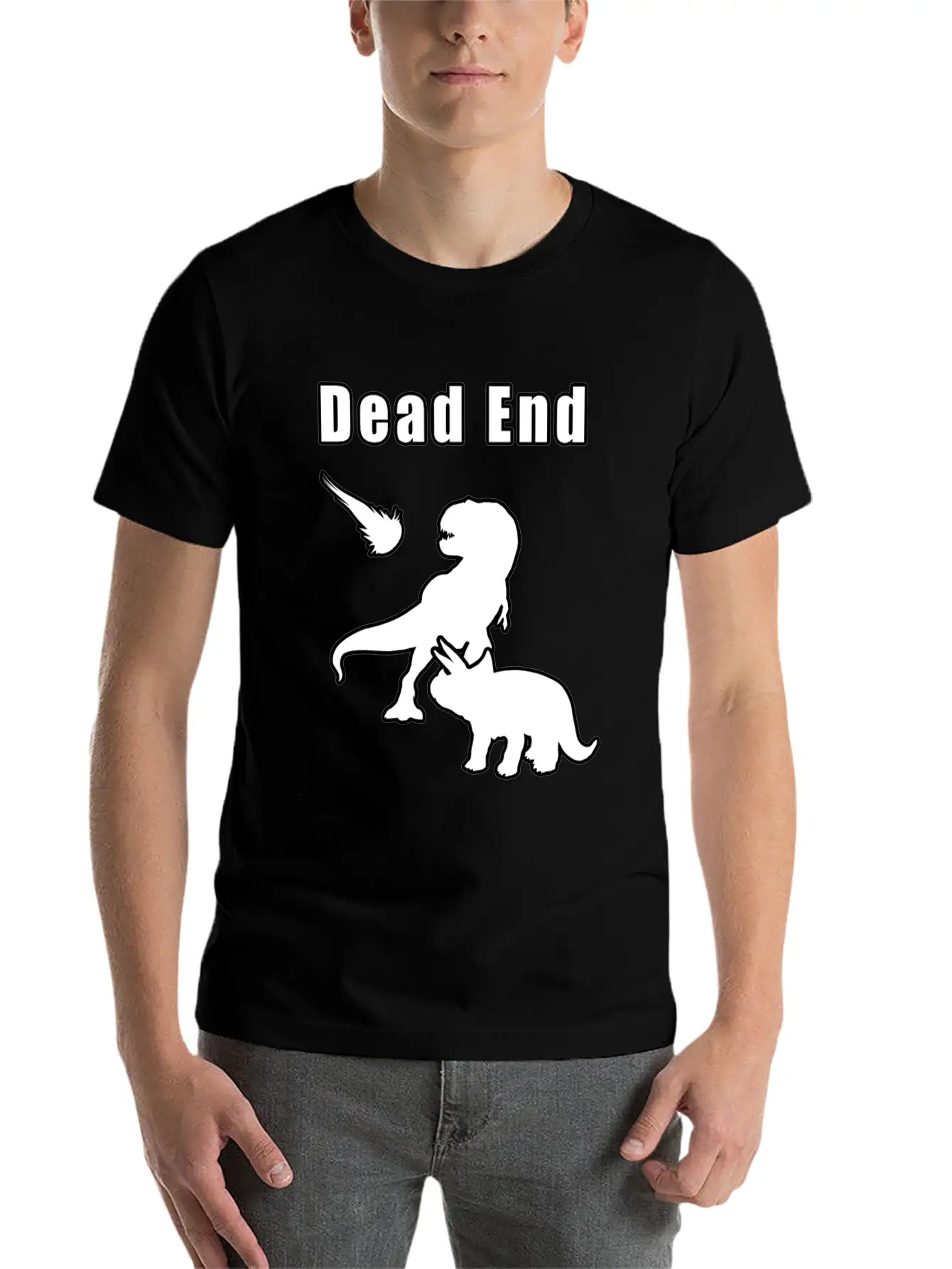 Dead End Dinosaurs Essential Cotton Tee For Daily Outfits – Unisex Style