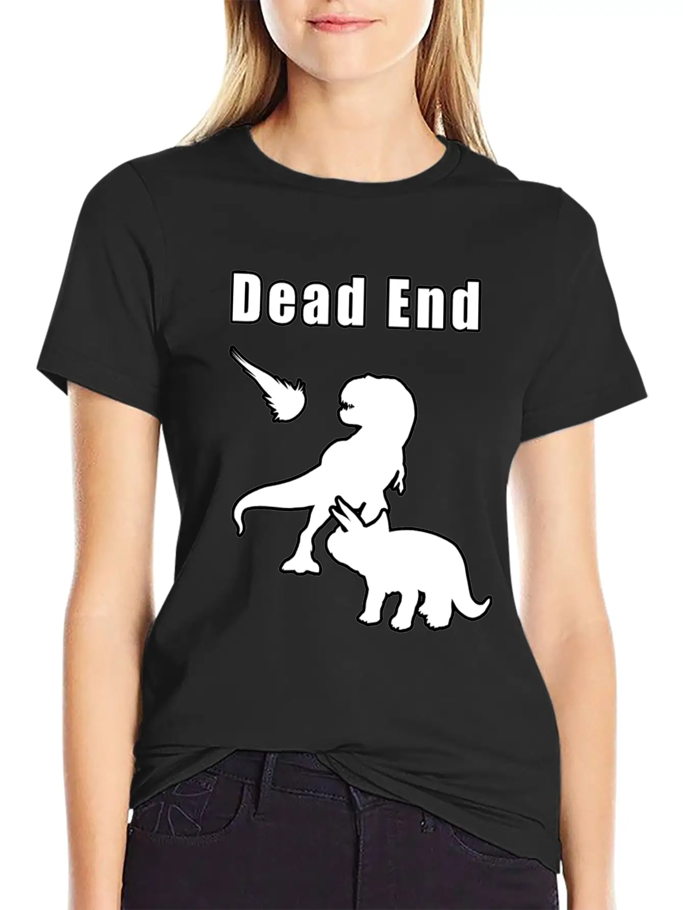 Dead End Dinosaurs Essential Cotton Tee For Daily Outfits – Unisex Style